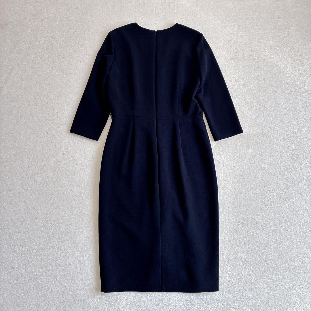 MAX MARA ワンピース 七分袖ロング 大きいサイズ　最高級　白タグ　44