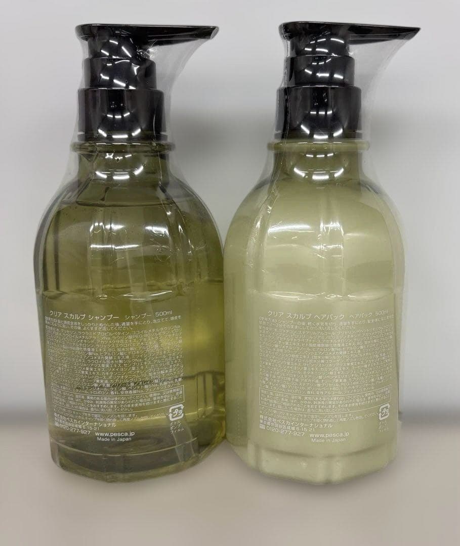 【新品未使用】Pesca ヘアシャンプー＆ヘアパック 500ml