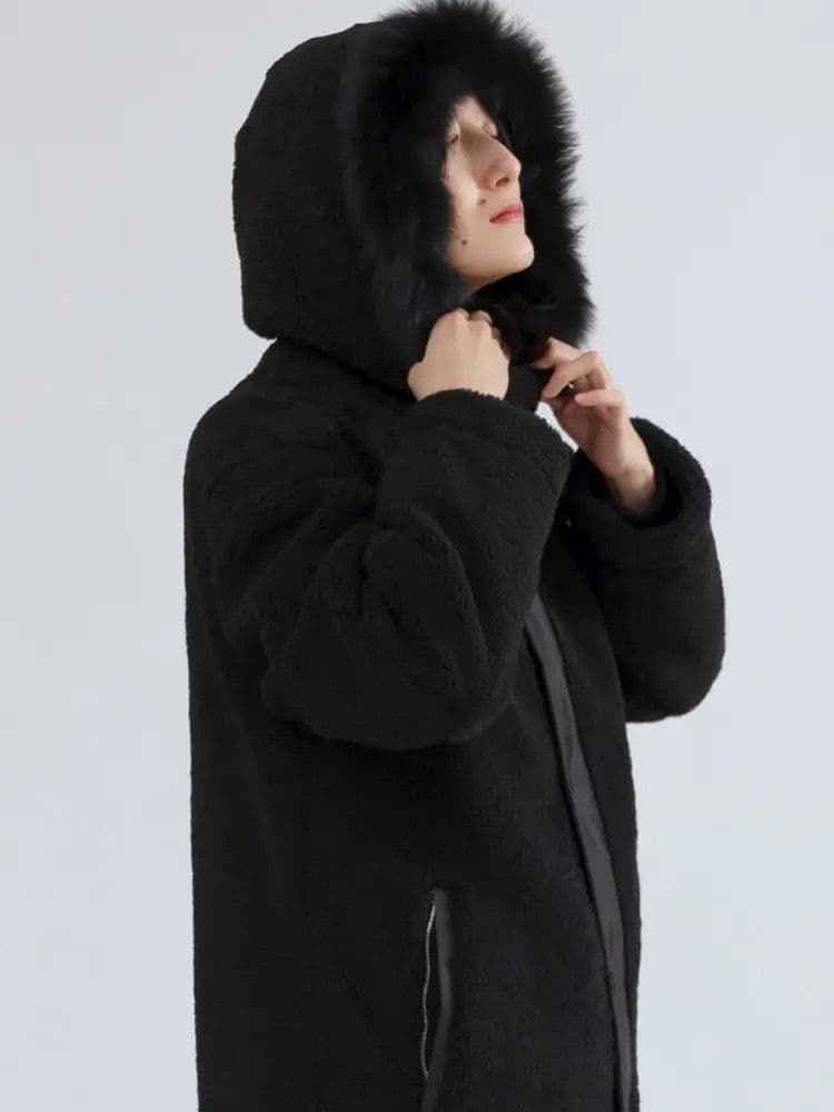 LASUD　ボアコート　BK　9号　未使用品　定価34000円　タグ無し