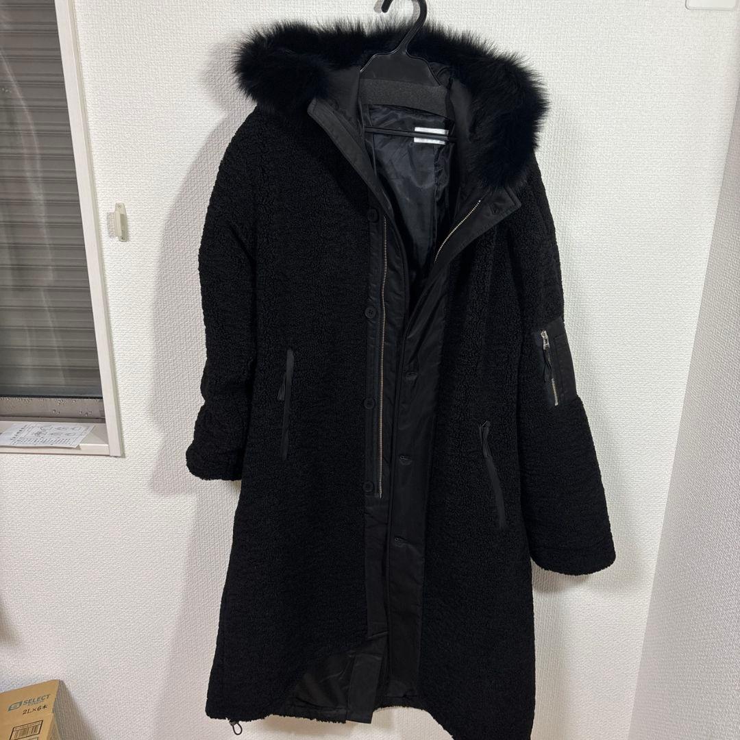 LASUD　ボアコート　BK　9号　未使用品　定価34000円　タグ無し