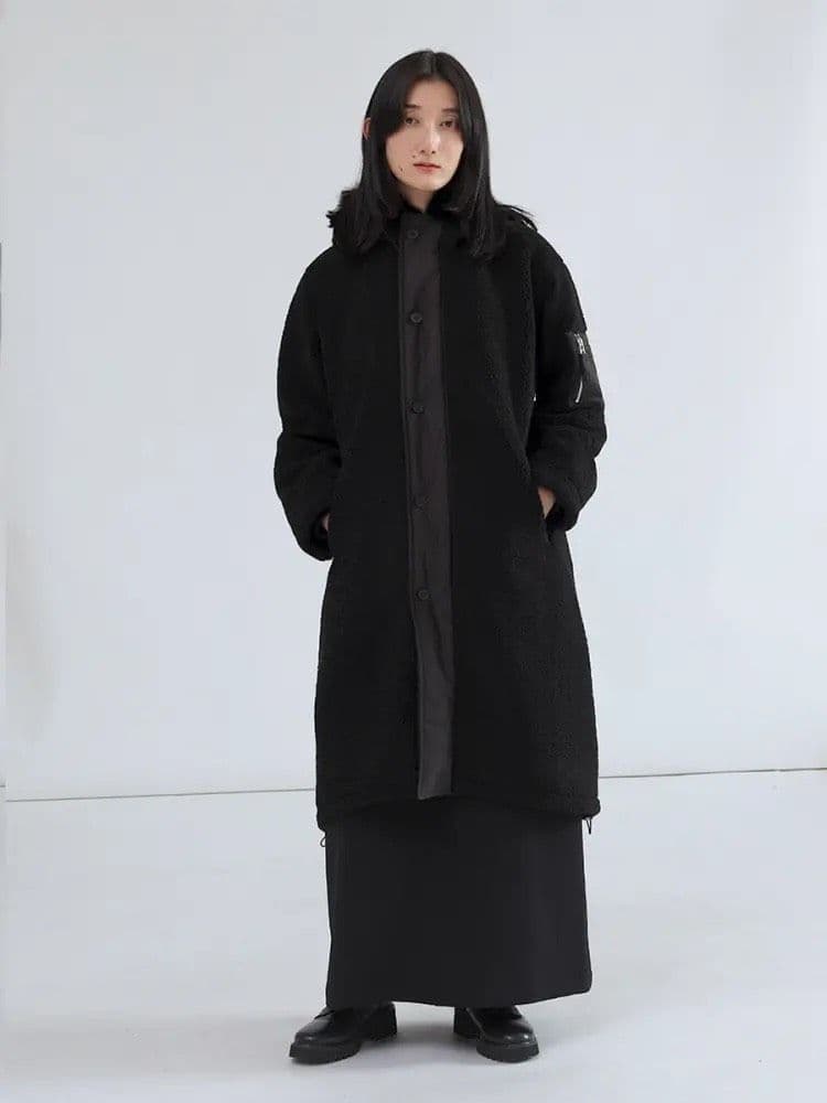 LASUD　ボアコート　BK　9号　未使用品　定価34000円　タグ無し