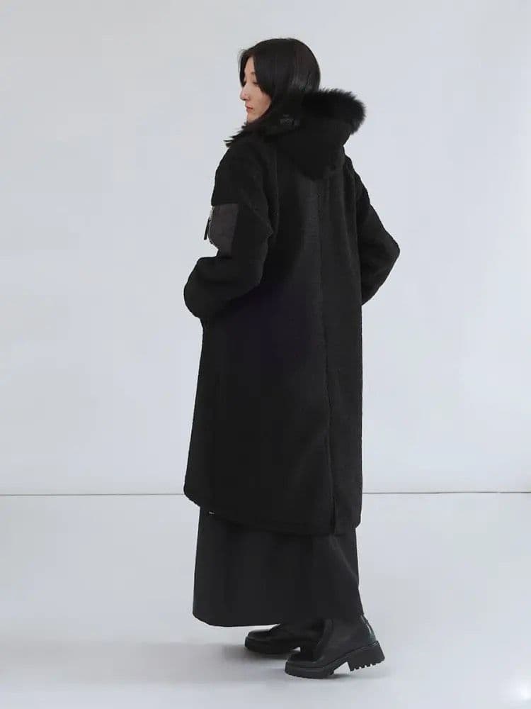 LASUD　ボアコート　BK　9号　未使用品　定価34000円　タグ無し