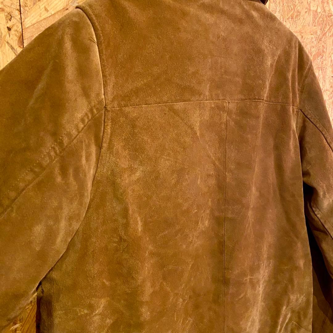 Old GAP スエードジャケット 牛革 トラッカー ランチジャケット
