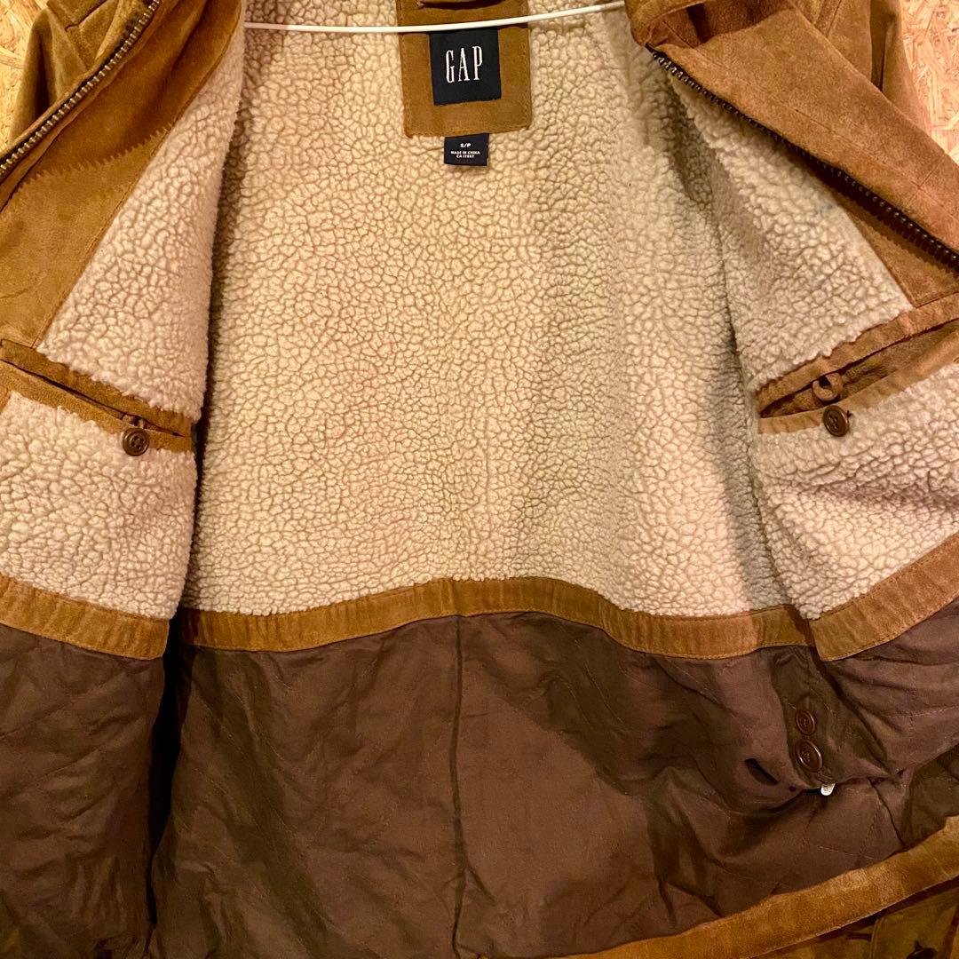 Old GAP スエードジャケット 牛革 トラッカー ランチジャケット