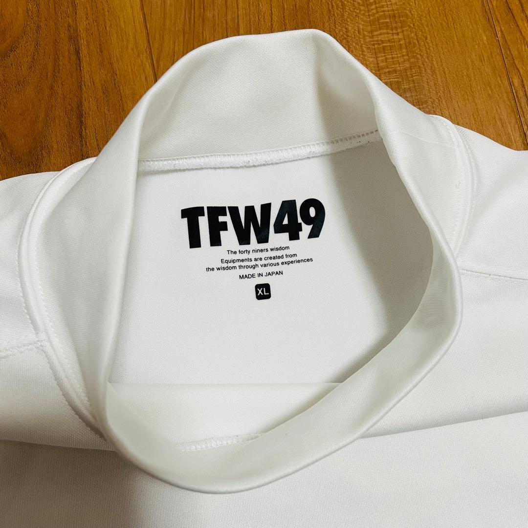TFW49 モックネック　Tシャツ ホワイト　XLゴルフ