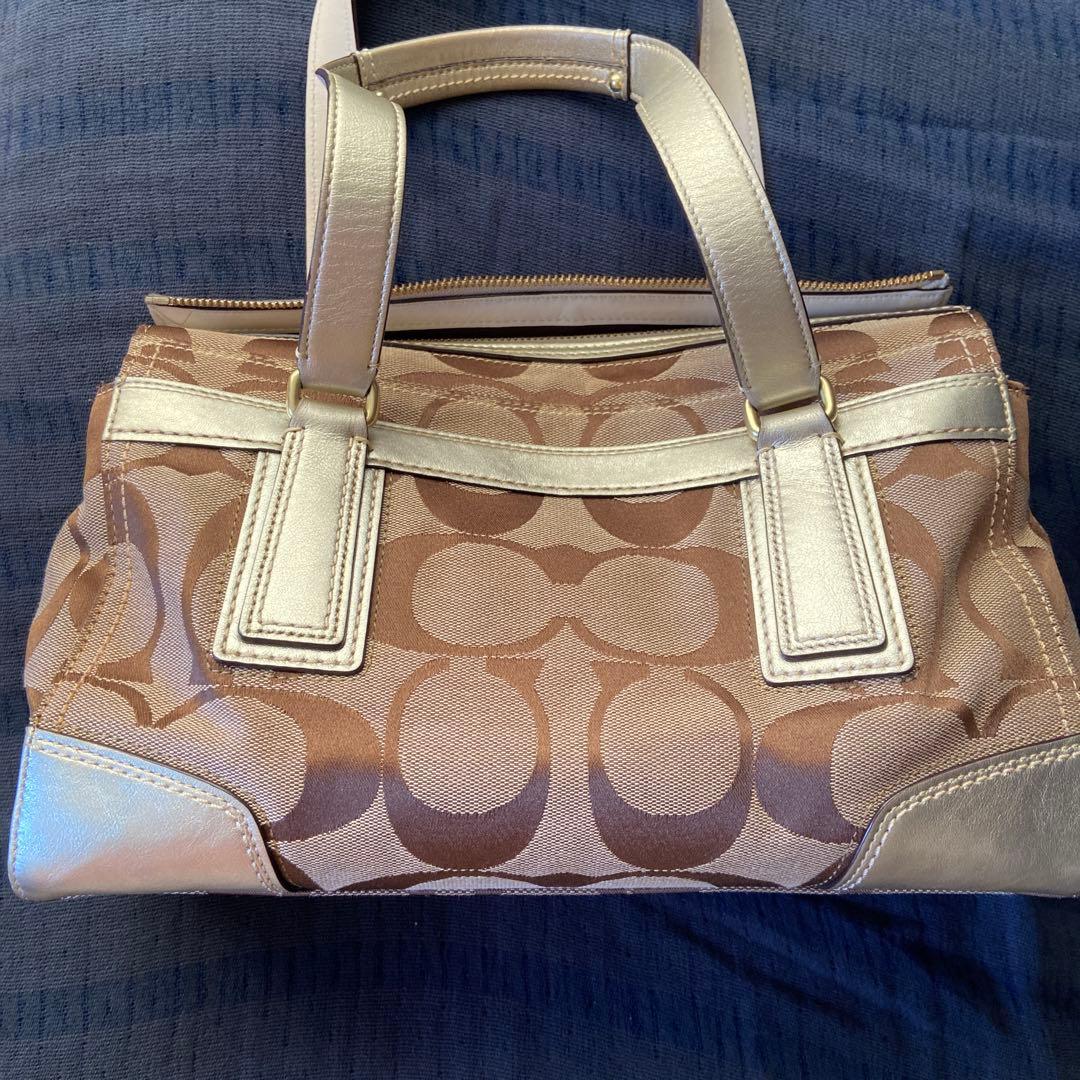 （美品）　Coach ブラウン バッグ　コーチ　ボストンバック