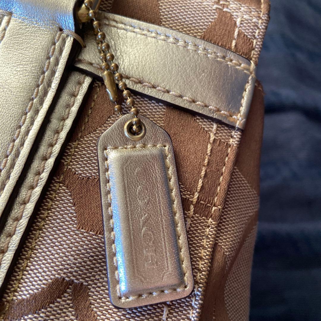 （美品）　Coach ブラウン バッグ　コーチ　ボストンバック