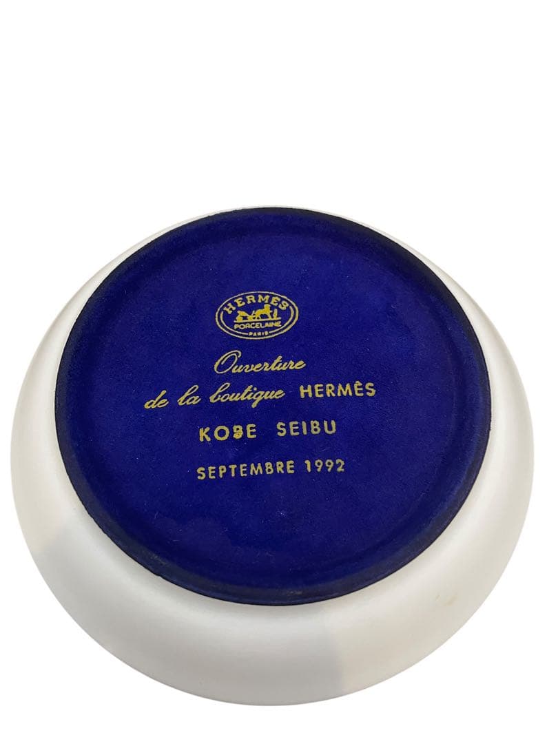 中古美品HERMESエルメスkobe SEIBU小皿食器1992限定品