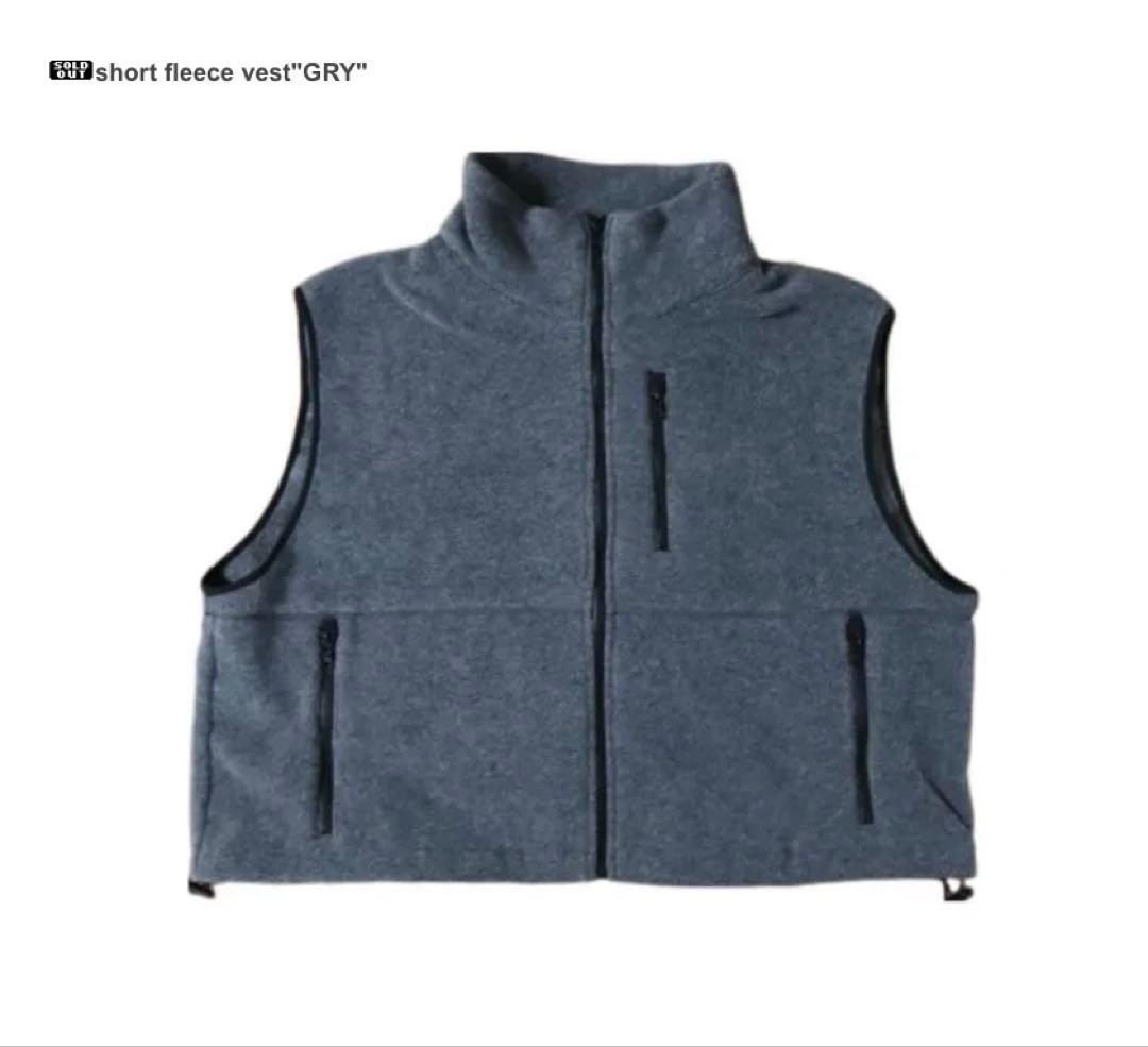 epa ベスト　short fleece vest グレー　howdy mite