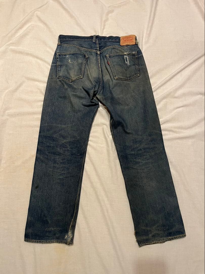 【スペシャル】 50s リーバイス 黒ハチノス 縦落ち 炭鉱
