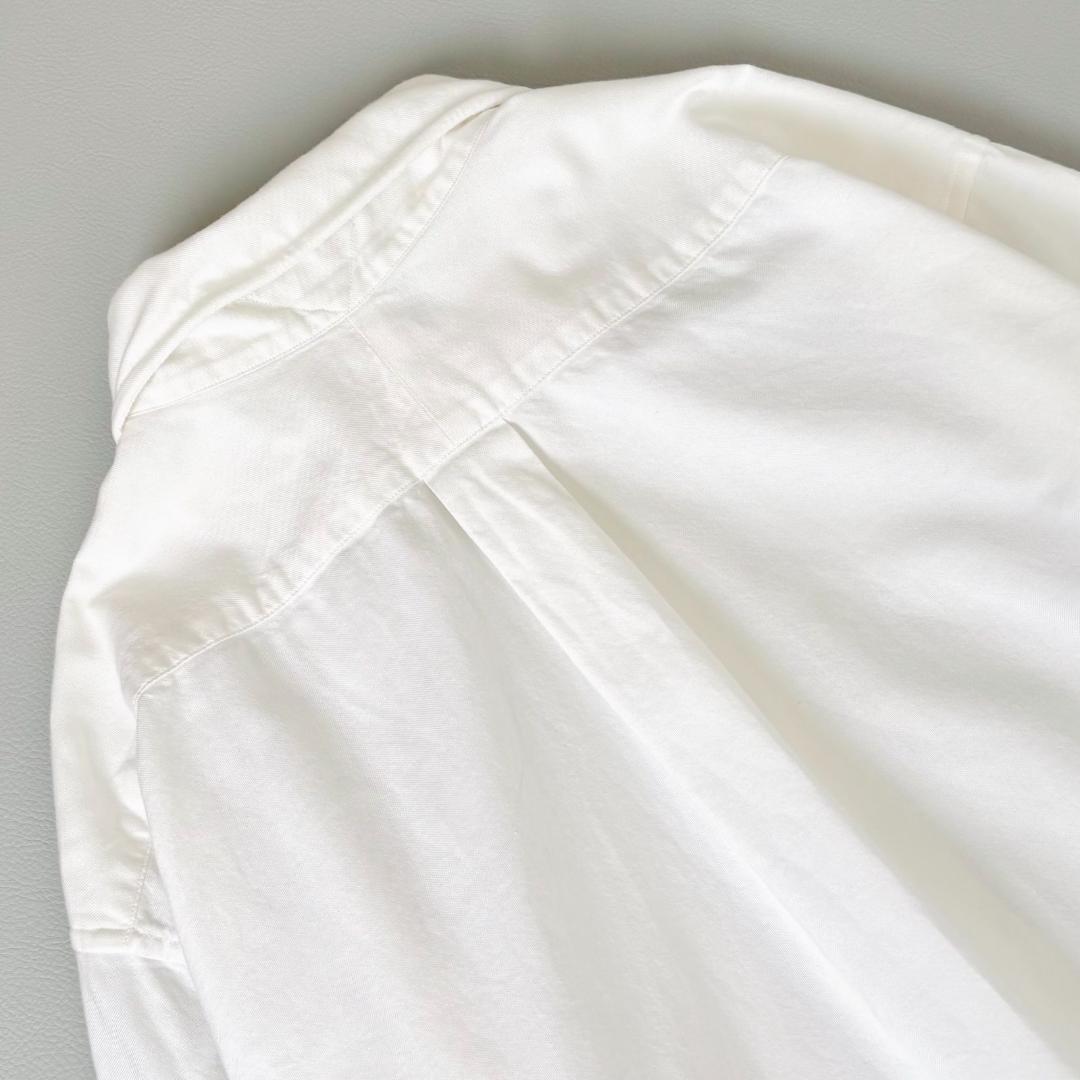 MUSE ドゥーズィエム クラス OXFORD BD シャツ ホワイト　綿 名品