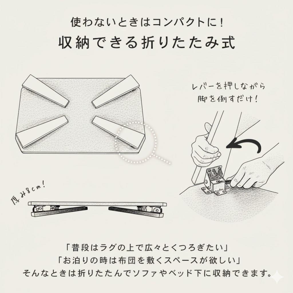 送料無料【新品】折れ脚テーブル　くすみカラー　幅120cm　アウトレット