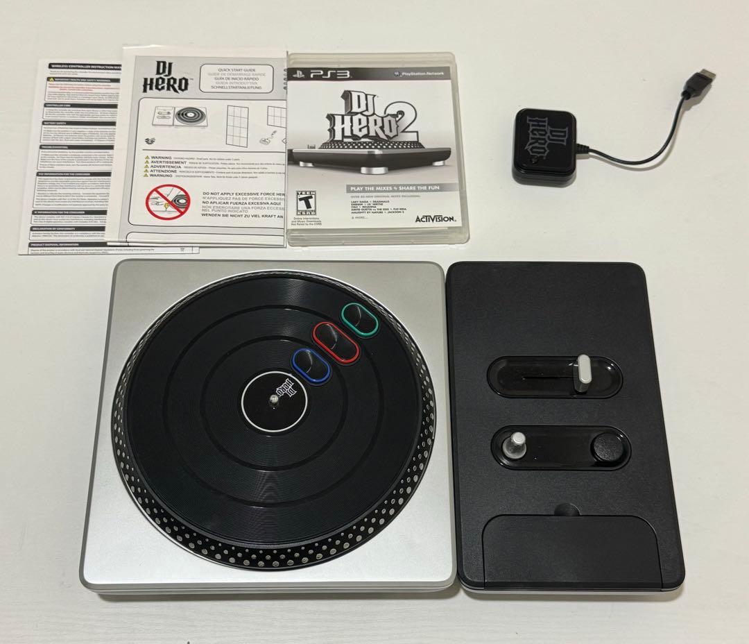 DJ HERO2 ターンテーブルコントローラー　PS3 ソフト