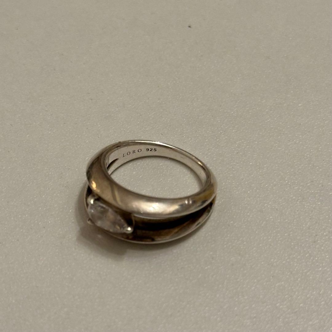 最終お値下げ　loro CZ ring #11 silver