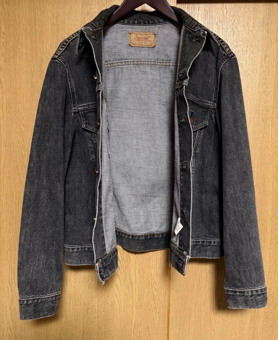 Levi's 70505 先染め ブラック デニムジャケット 40 90s
