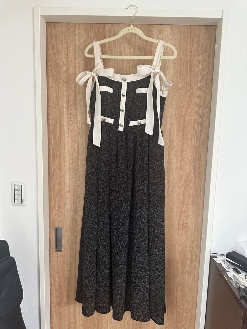 【Herlipto】 Verona Tweed Long Dress Mサイズ