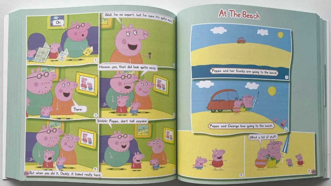 Peppa Pig ペッパピッグ漫画版シリーズ1 絵本2冊全冊音源付動画付　新品