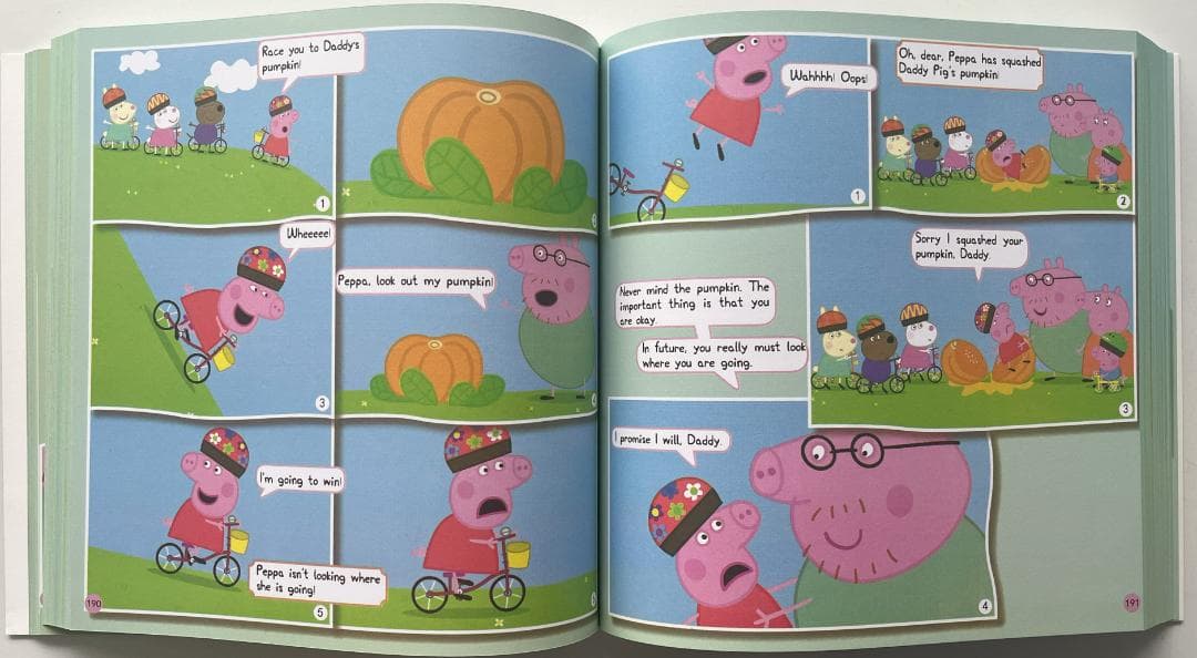 Peppa Pig ペッパピッグ漫画版シリーズ1 絵本2冊全冊音源付動画付　新品