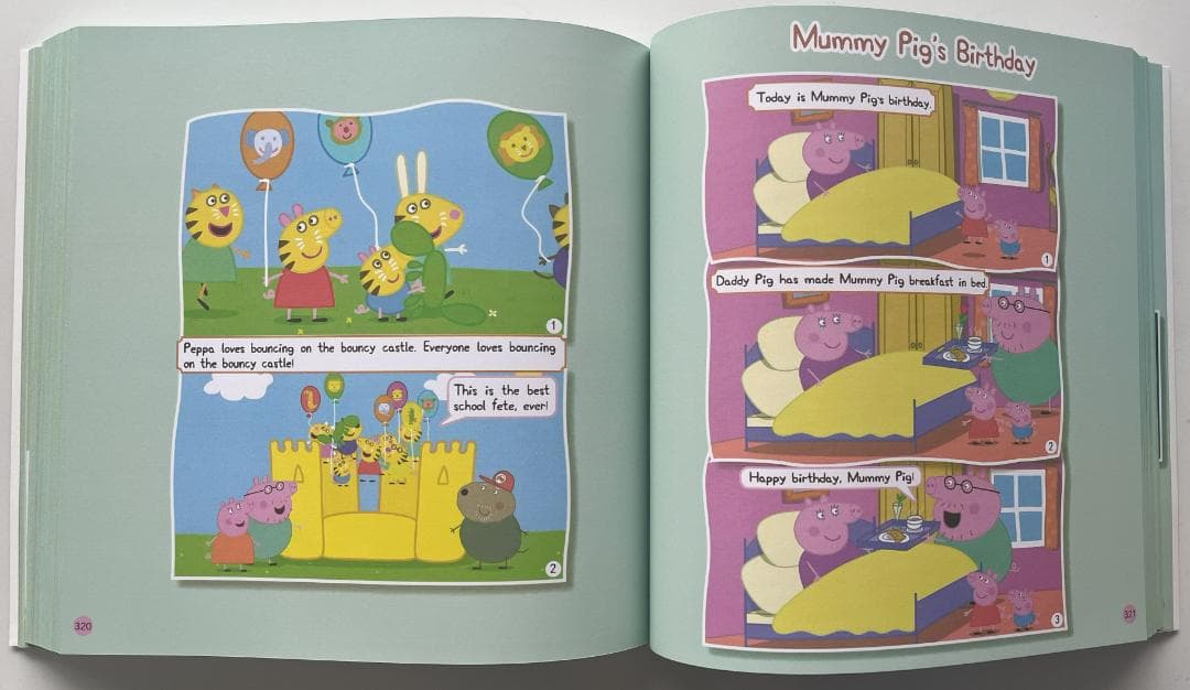 Peppa Pig ペッパピッグ漫画版シリーズ1 絵本2冊全冊音源付動画付　新品
