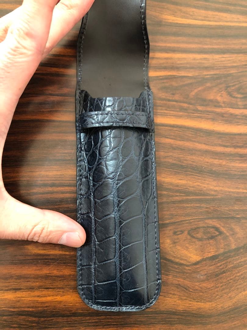<新品未使用品> ZAO マットクロコペンケース