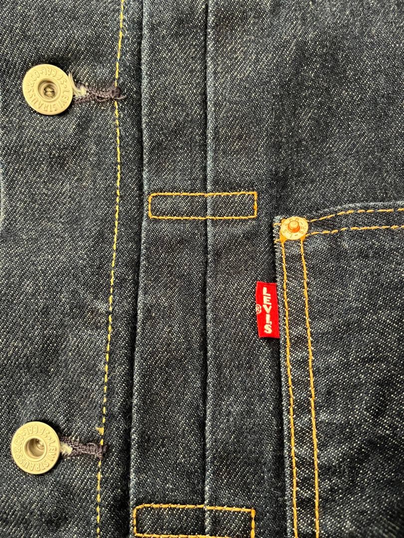 天Levi's TYPE I トラッカージャケット セルビッジリラックスS