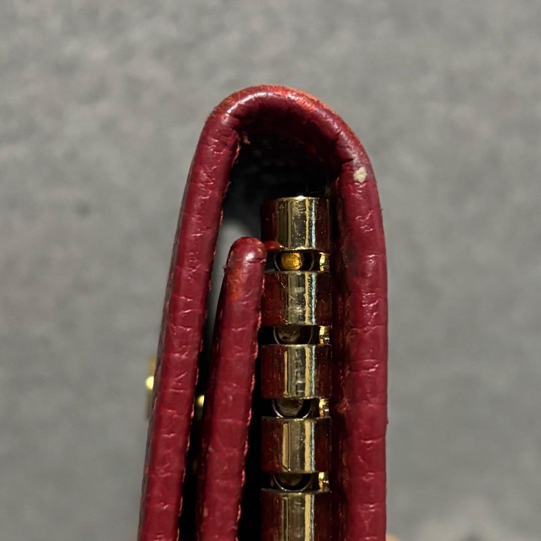 GUCCI キーケース レザー 赤 ゴールド金具 箱付き