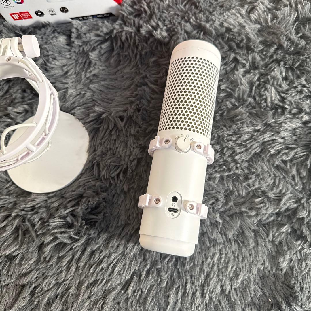 HyperX QuadCast S - USBマイク ホワイト 箱付き