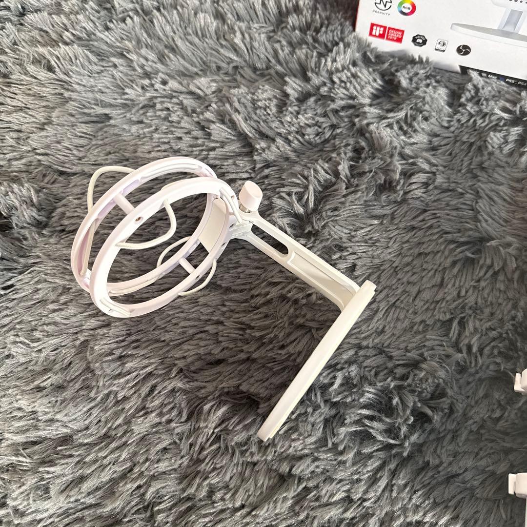 HyperX QuadCast S - USBマイク ホワイト 箱付き