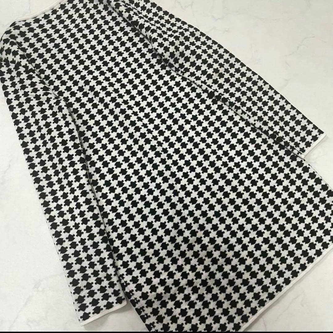 Max Mara パネルジャガード春ニットコート