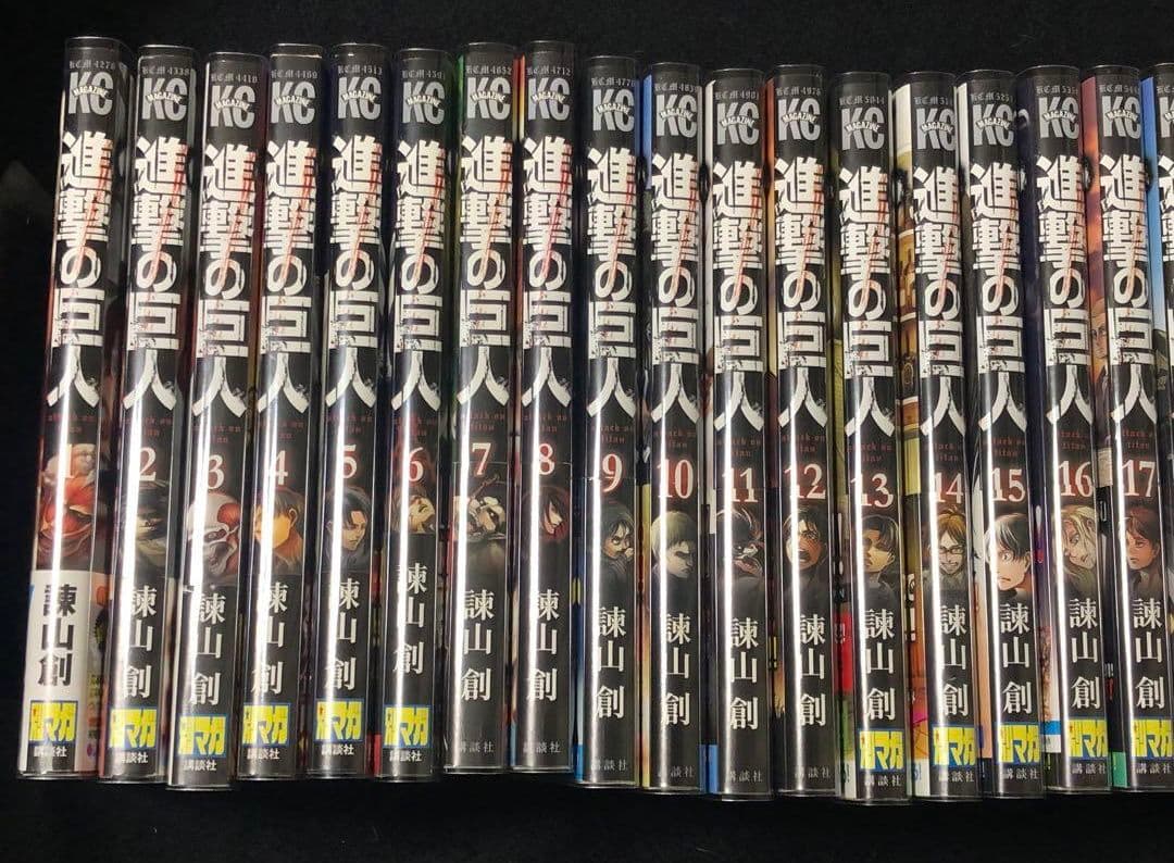 進撃の巨人 全巻セット 初版 帯付き　1巻〜34巻
