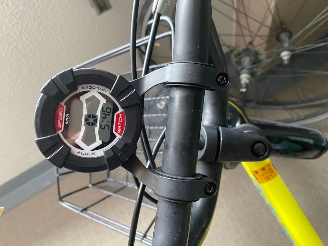 アサヒサイクル　ドライド　子供用自転車　20インチ イエロー 前部カゴ付き
