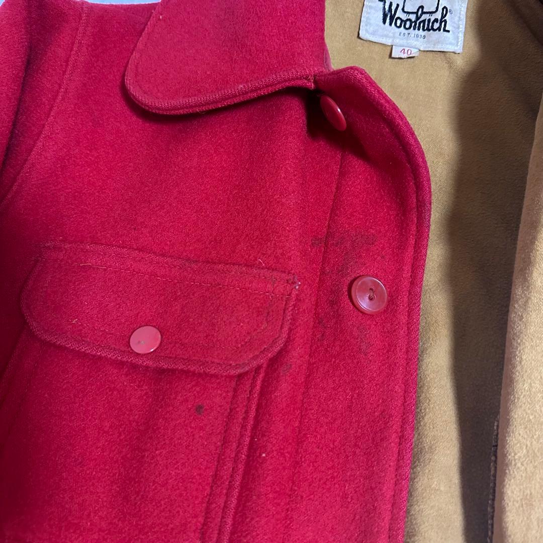 古着　Woolrich ウールジャケット 40 レッド
