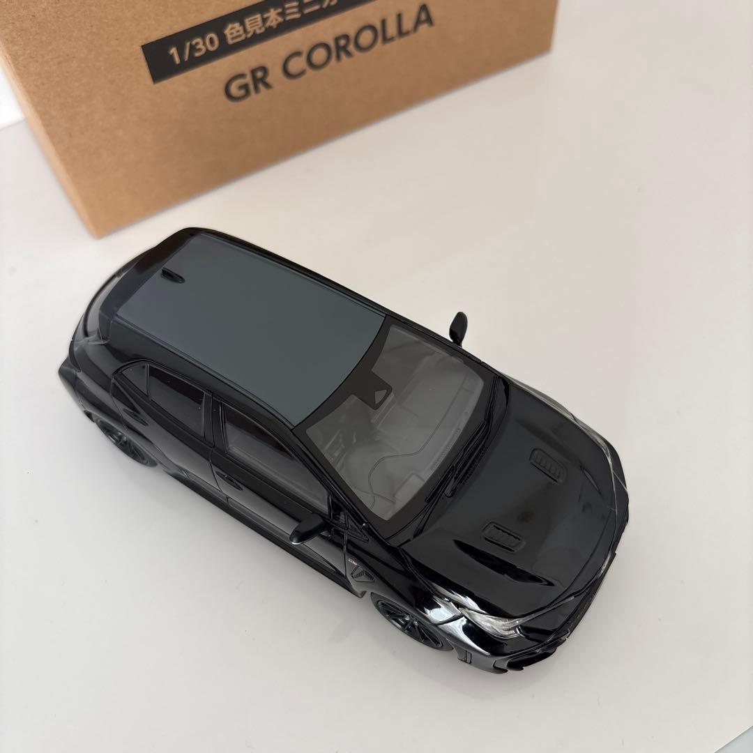 GRカローラ 後期型 ミニカーカラーサンプル プレシャスブラック 黒【非売品】
