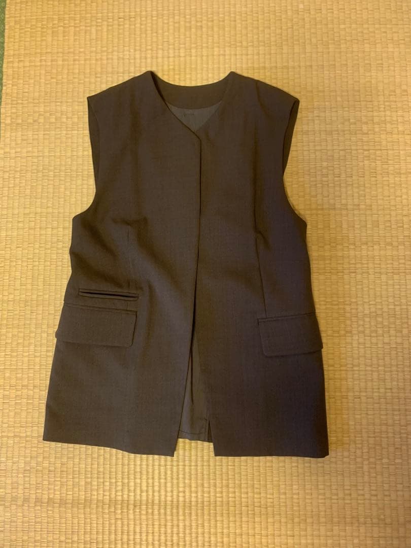 ［crewre］サイズ2 ダークブラウン　フロントフライバックオープンジレ