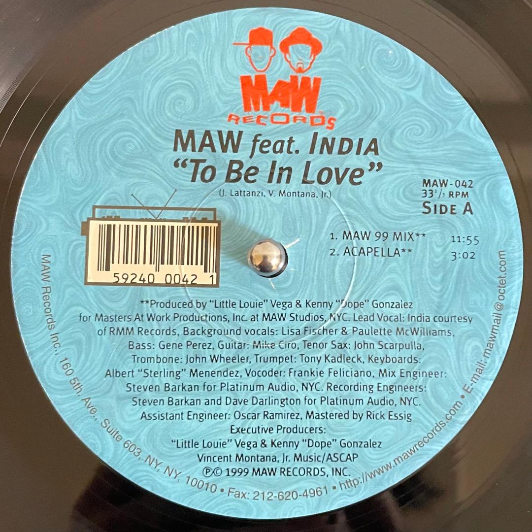 MAW feat India – To Be In Love (Remixes)