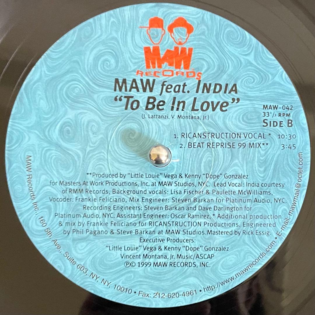 MAW feat India – To Be In Love (Remixes)