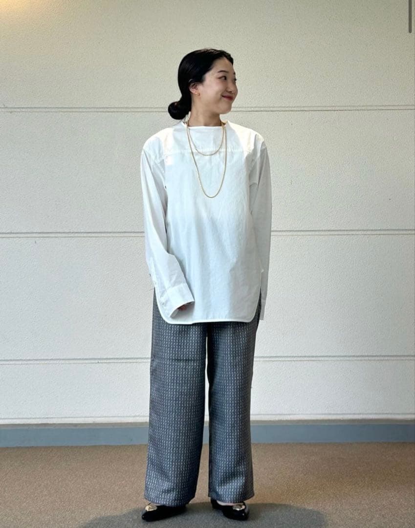 【新品】BEAUTY&YOUTH コットン クルーネック ブラウス