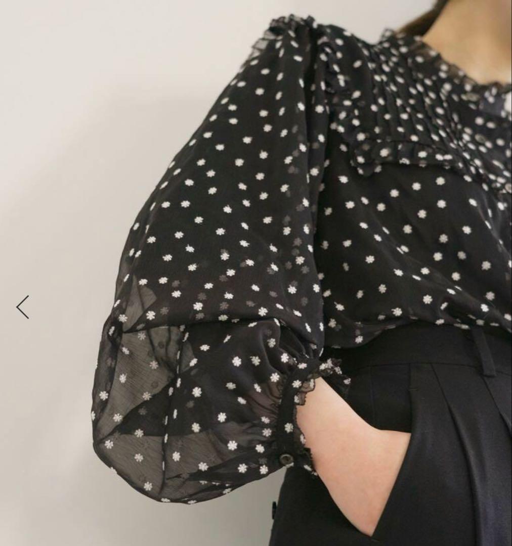 IENA イエナ　フリルピンタック　ブラウス　ベイクルーズ