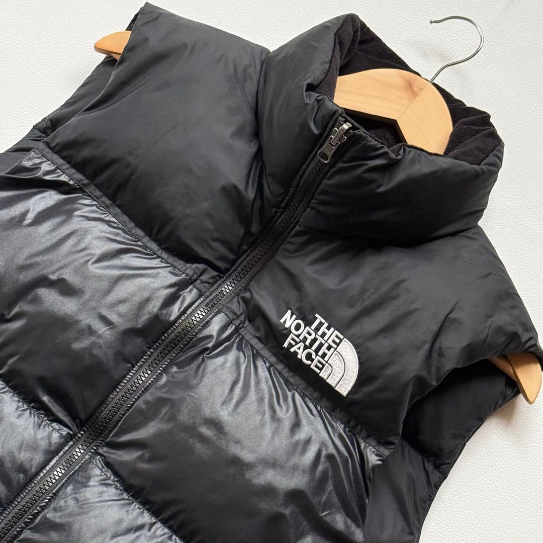 美品 ノースフェイス ダウンベスト ブラック NV1DN82A M