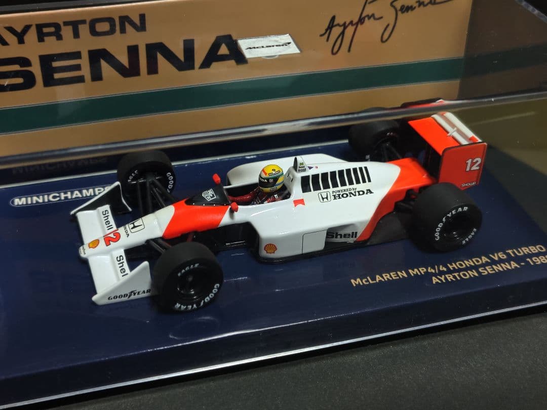 ミニチャンプス　1/43 マクラーレン　ホンダ　MP4/4 アイルトン・セナ