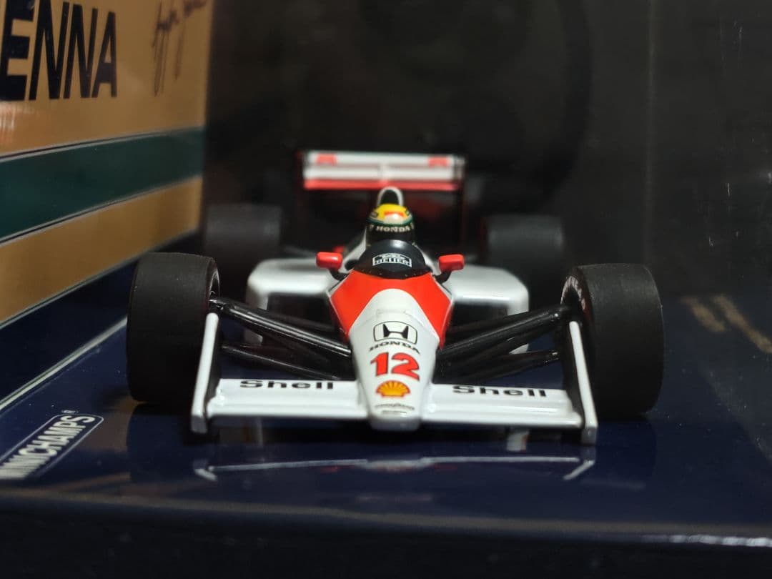 ミニチャンプス　1/43 マクラーレン　ホンダ　MP4/4 アイルトン・セナ