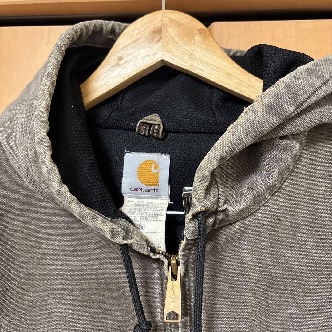 Carhartt フード付きグレーアウター