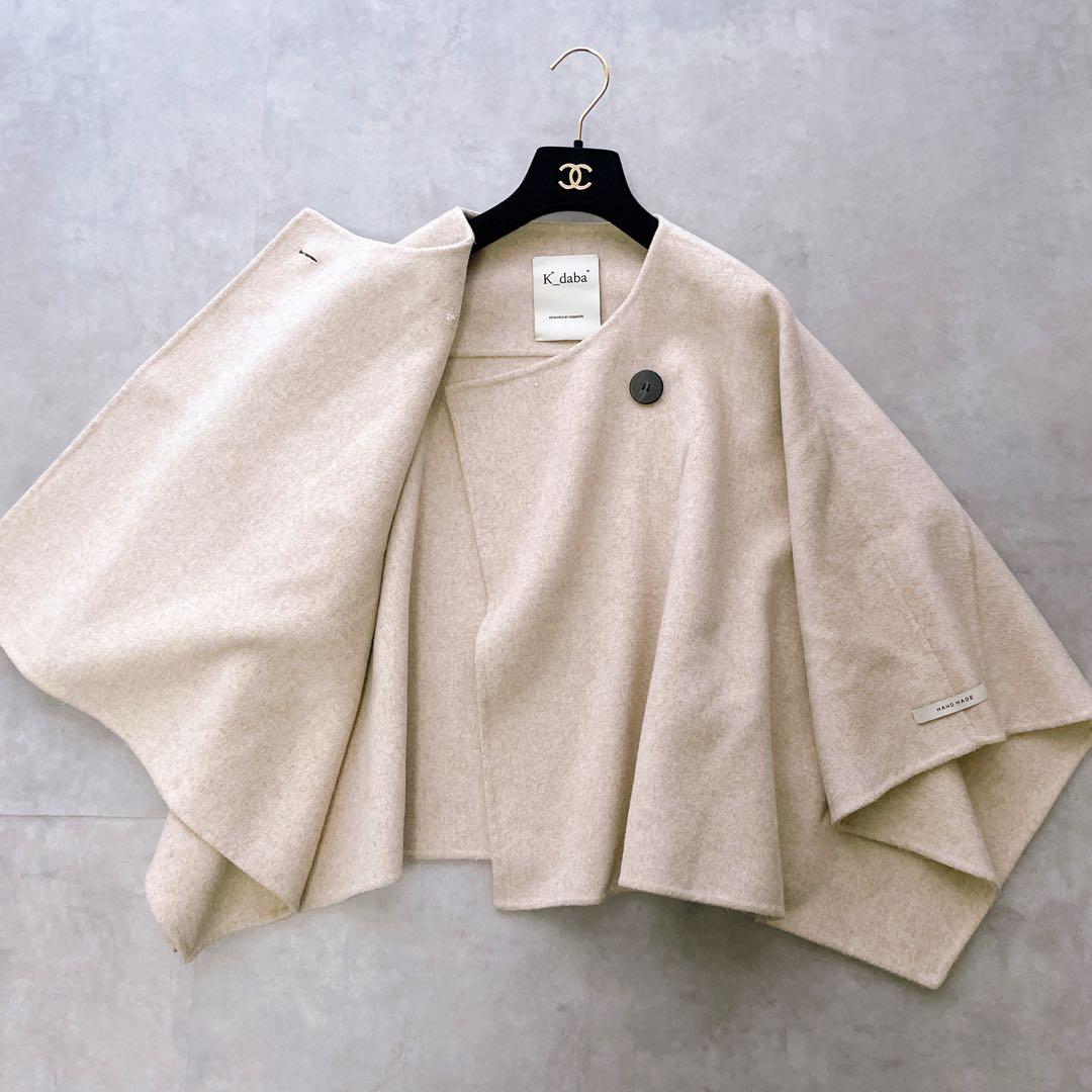 美品✨ K_daba ウール混ケープジャケット DHOLIC 韓国 手洗い可能