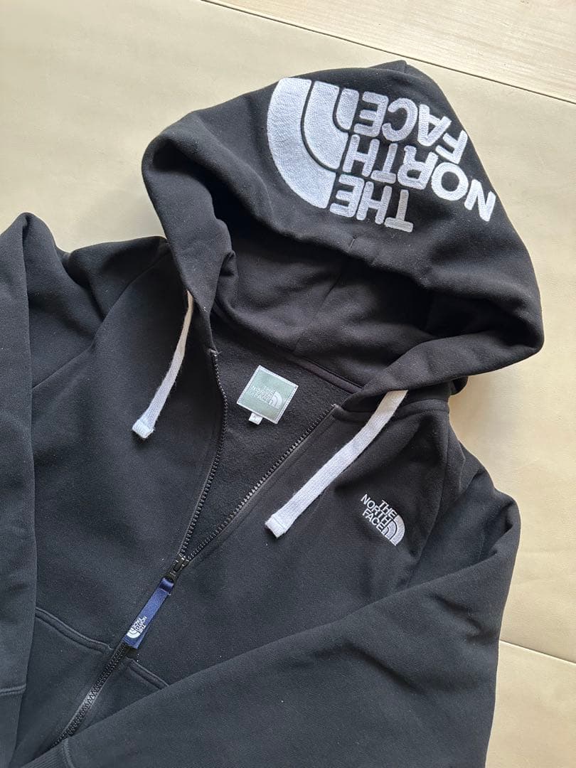 THE NORTH FACE ブラックパーカー フルジップ L