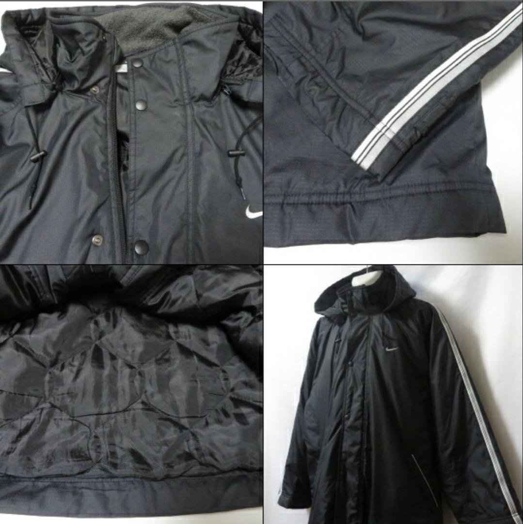 美品✨NIKE/ナイキ ハーフベンチコート 防寒 黒M