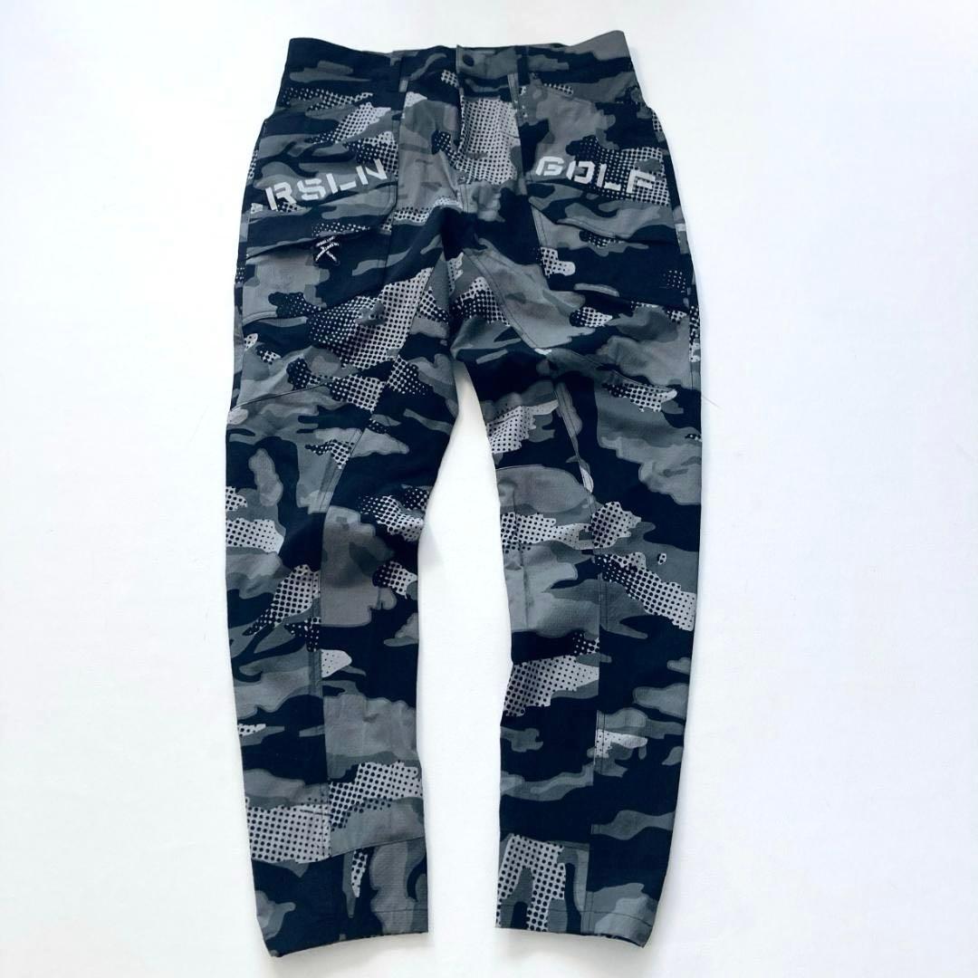 【極美品／ビッグサイズ】ラッセルノ ゴルフ カモ柄パンツ ストレッチ ロゴ 近年