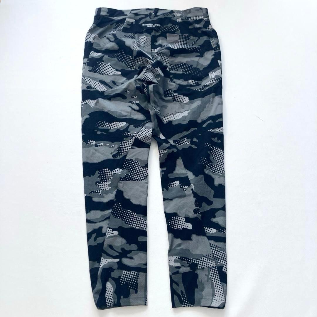 【極美品／ビッグサイズ】ラッセルノ ゴルフ カモ柄パンツ ストレッチ ロゴ 近年