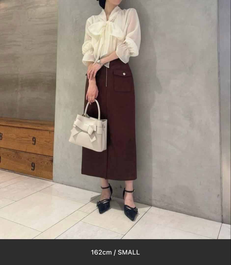 PROPORTION BODY DRESSING シアーボウタイブラウス