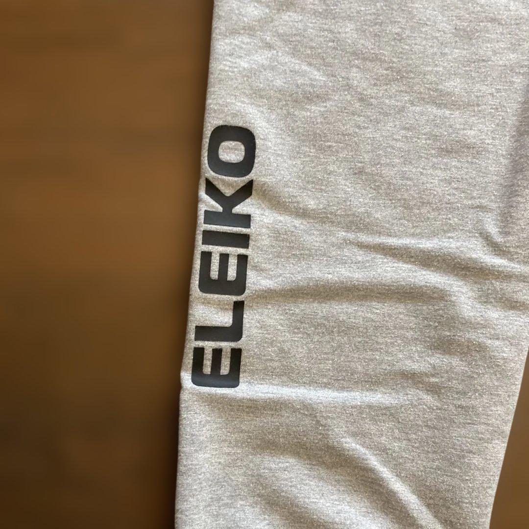 ELEIKO グレー ジョガーパンツ サイドジッパー付き