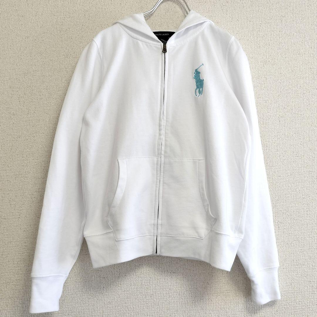 ラルフローレン ジップ パーカー ビッグポニー XL(16)キッズ 女性S〜M